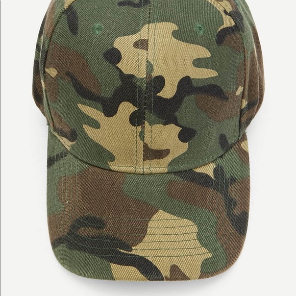 Camo camouflage baseball cap hat green - Picture 5 of 5